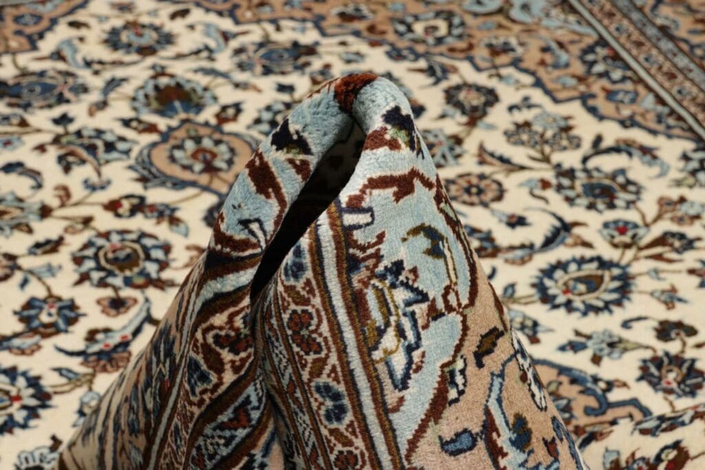 kashan-teppich-203-x-305cm-handgeknupft-perserteppich-wolle-8 Hand-Knotted Wool Kashan Persian Rug, 203 × 305 cm – view 9