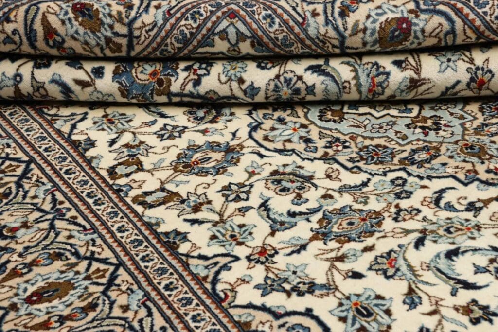 kashan-teppich-203-x-305cm-handgeknupft-perserteppich-wolle-9 Hand-Knotted Wool Kashan Persian Rug, 203 × 305 cm – view 10