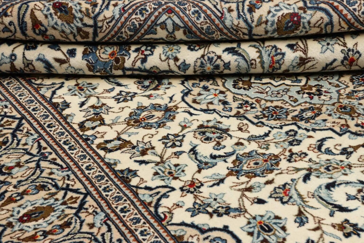 kashan-teppich-203-x-305cm-handgeknupft-perserteppich-wolle-9 Hand-Knotted Wool Kashan Persian Rug, 203 × 305 cm – view 10