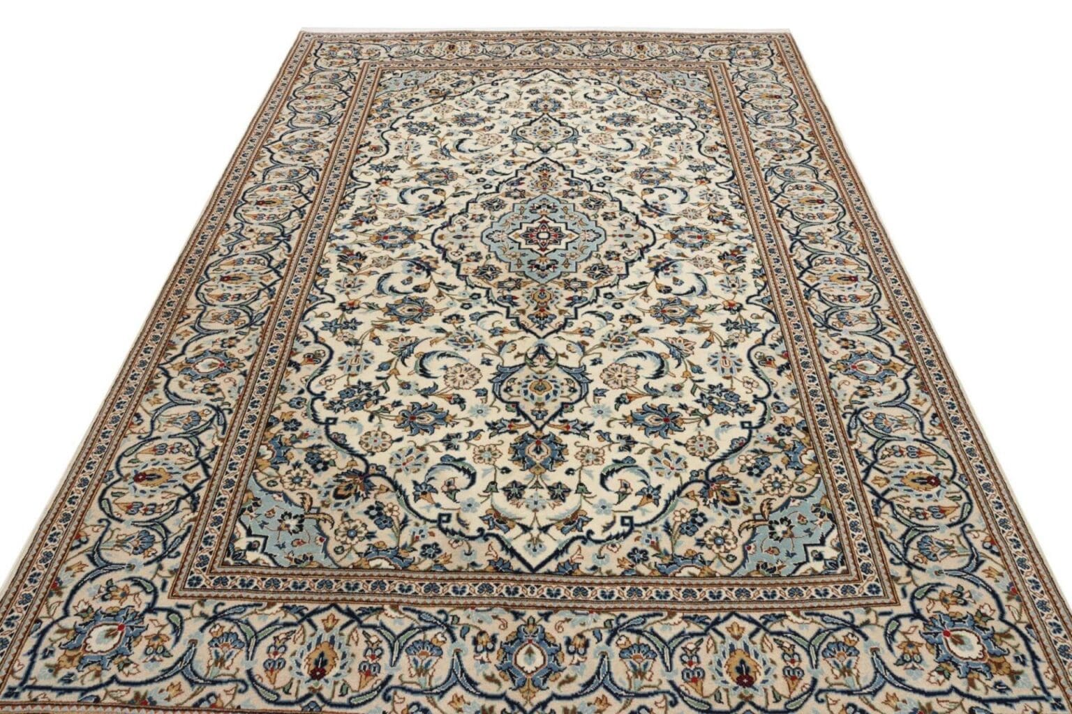 Kashan Persian Rug — hand-knotted, 203 × 304 cm, Wool – view 4