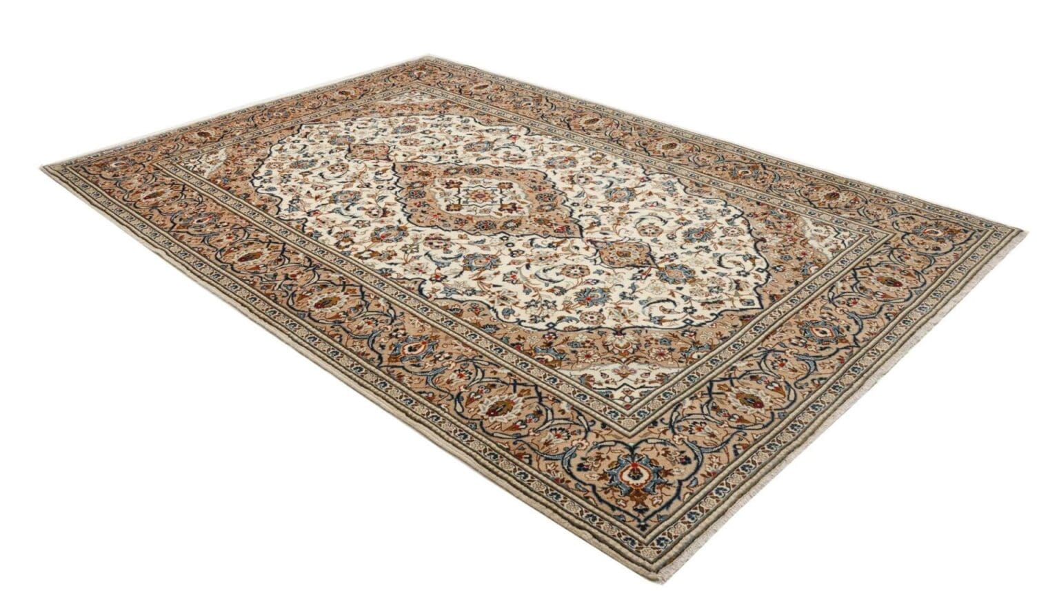 Kashan Persian Rug — hand-knotted, 203 × 308 cm, Wool – view 3