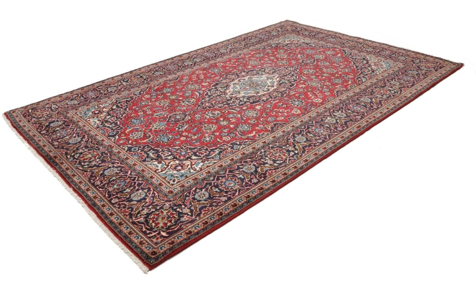 Hand-Knotted Wool Kashan Persian Rug, 203 × 312 cm – view 2