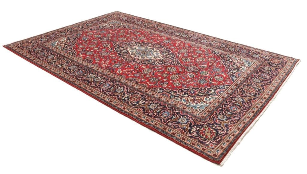 Hand-Knotted Wool Kashan Persian Rug, 203 × 312 cm – view 3