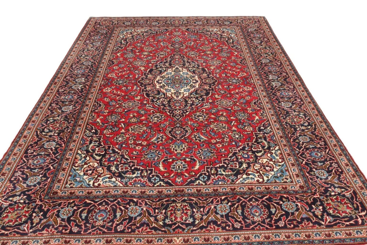 Hand-Knotted Wool Kashan Persian Rug, 203 × 312 cm – view 4