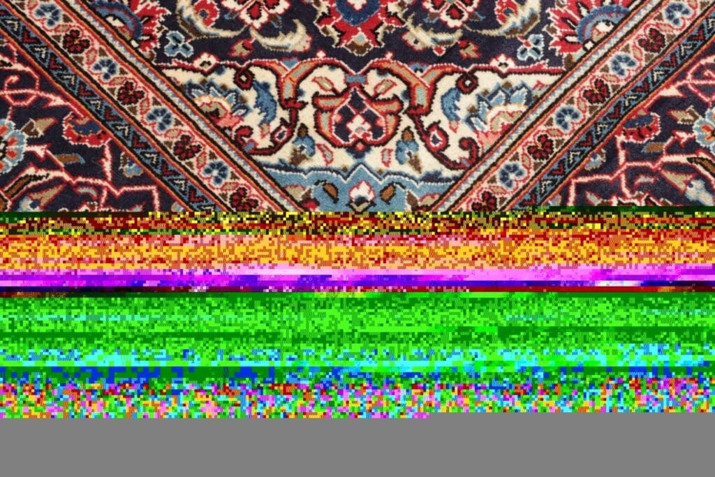 Hand-Knotted Wool Kashan Persian Rug, 203 × 312 cm – view 6