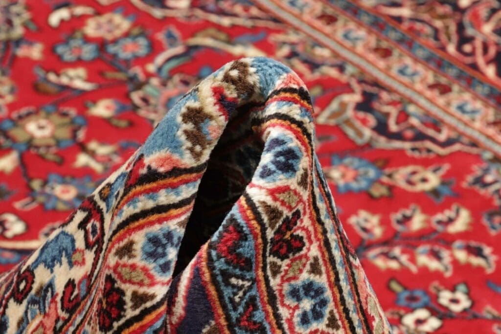 Hand-Knotted Wool Kashan Persian Rug, 203 × 312 cm – view 9