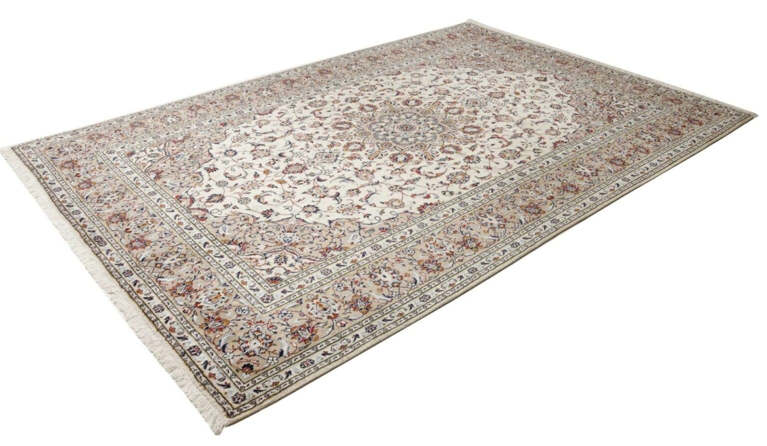 Kashan Persian Rug — hand-knotted, 203 × 295 cm, Wool – view 2