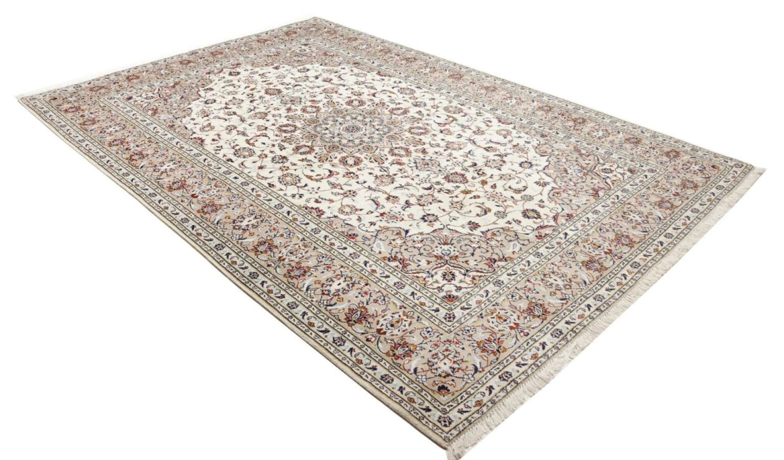Kashan Persian Rug — hand-knotted, 203 × 295 cm, Wool – view 3