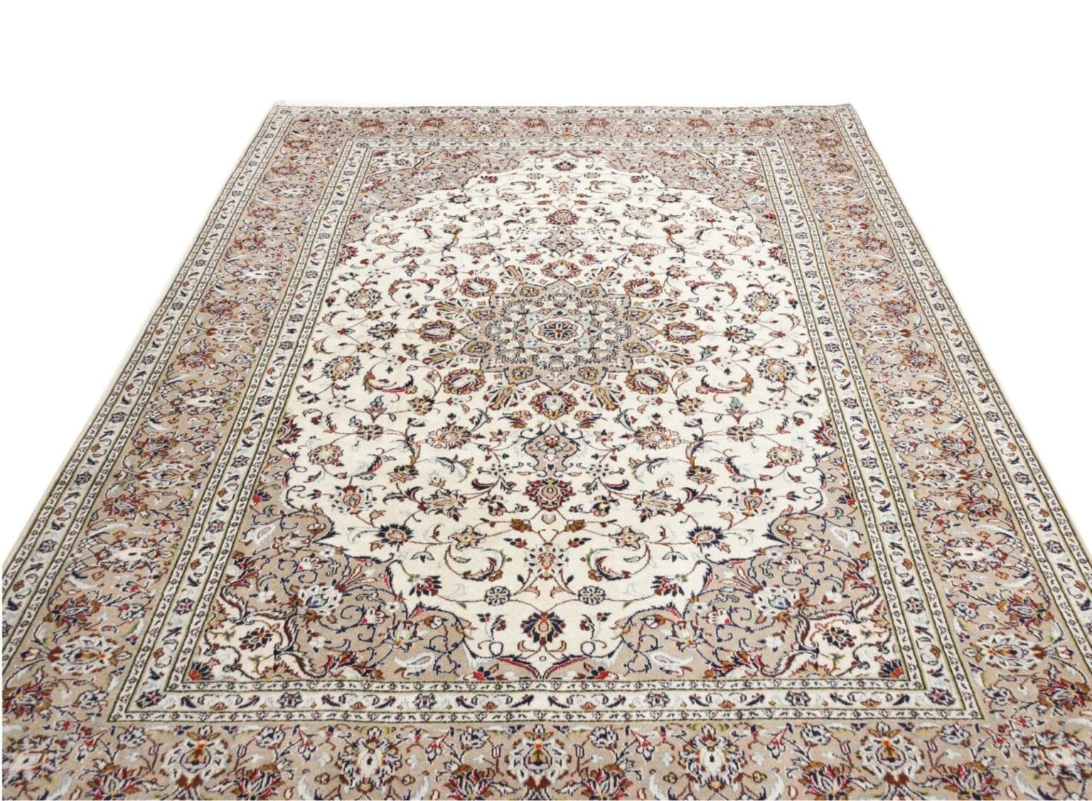Kashan Persian Rug — hand-knotted, 203 × 295 cm, Wool – view 4
