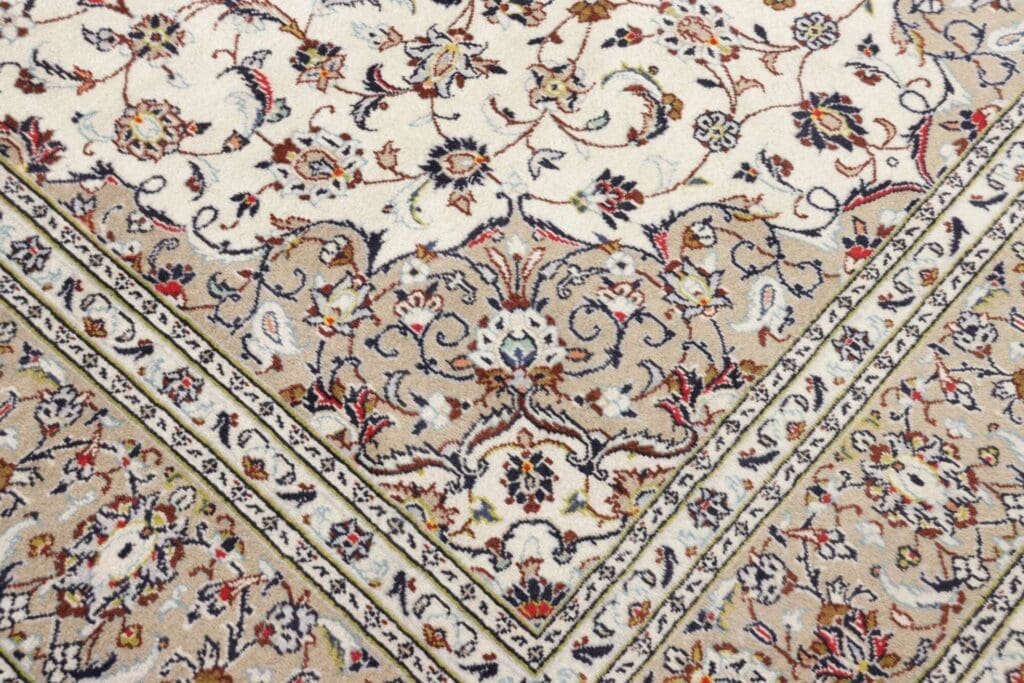 Kashan Persian Rug — hand-knotted, 203 × 295 cm, Wool – view 6