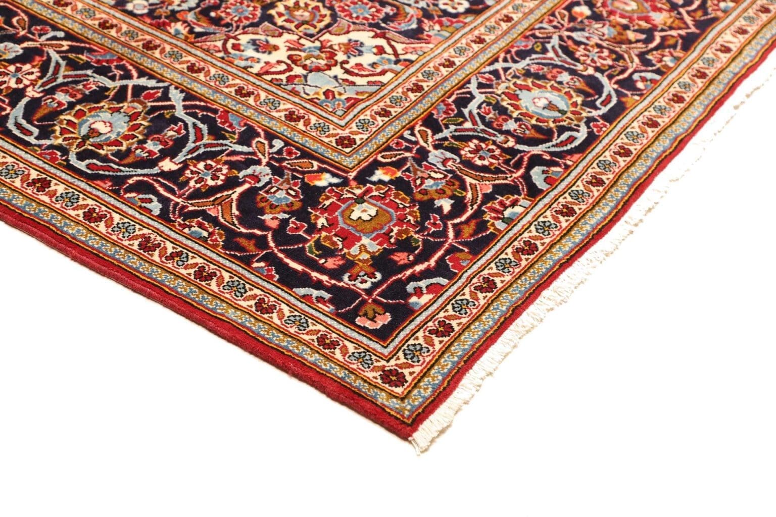 Hand-Knotted Wool Kashan Persian Rug, 206 × 300 cm – view 5