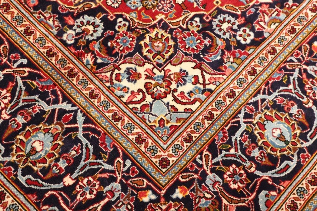Hand-Knotted Wool Kashan Persian Rug, 206 × 300 cm – view 6