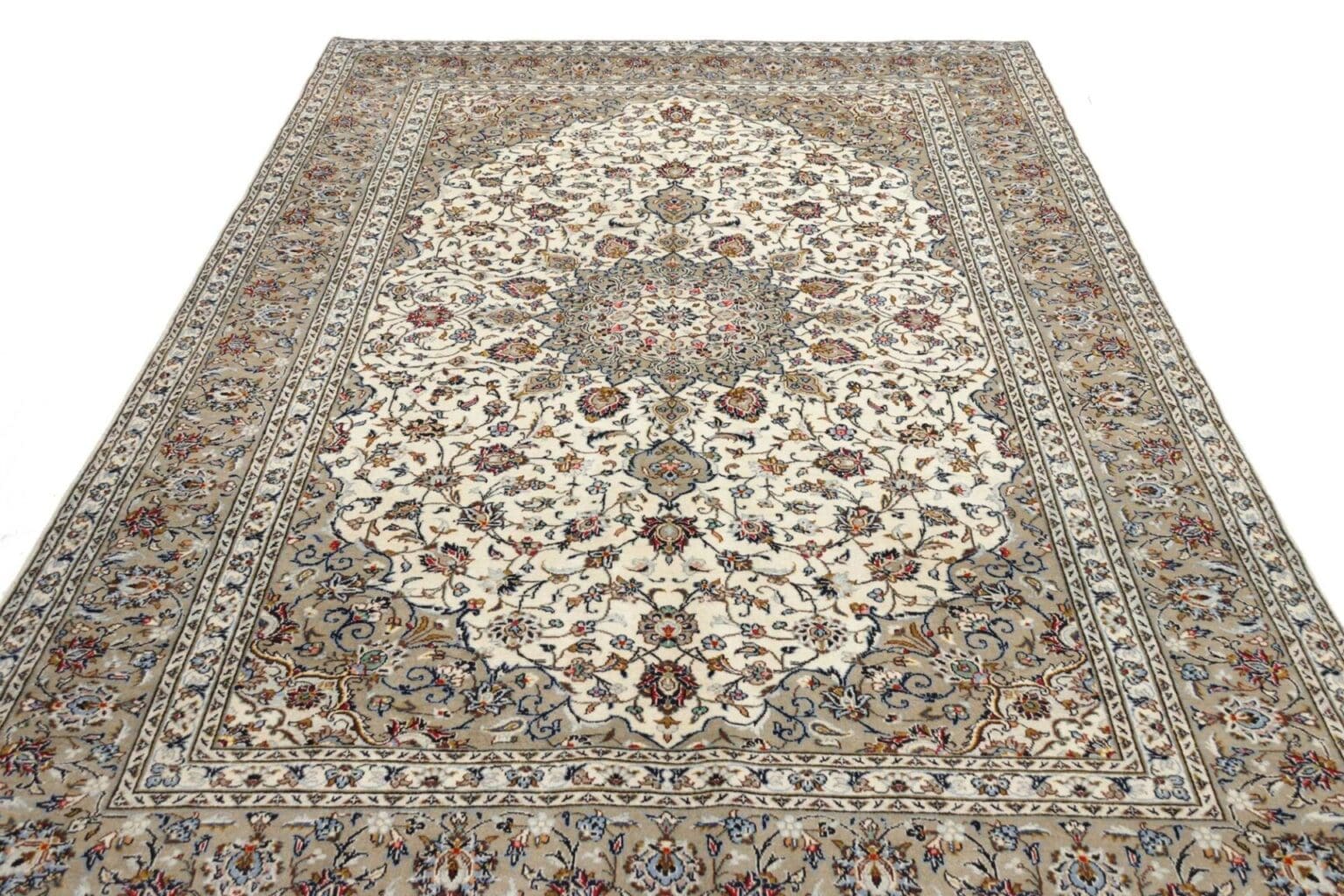 Hand-Knotted Wool Kashan Persian Rug, 200 × 303 cm – view 4
