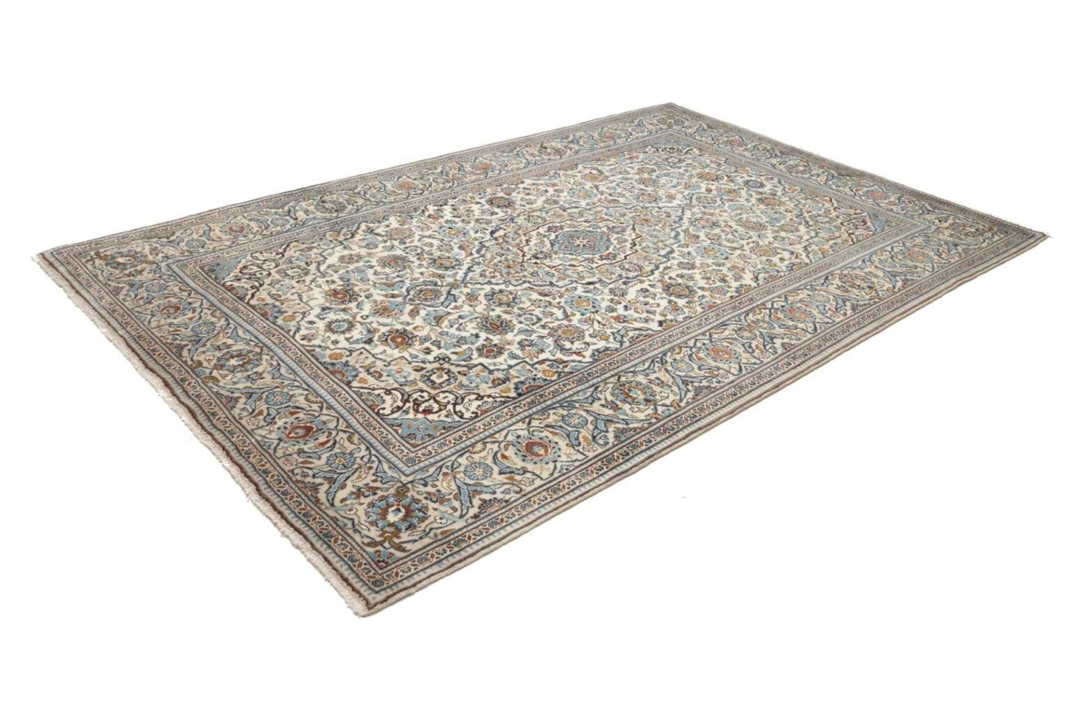 Hand-Knotted Wool Kashan Persian Rug, 200 × 305 cm – view 2