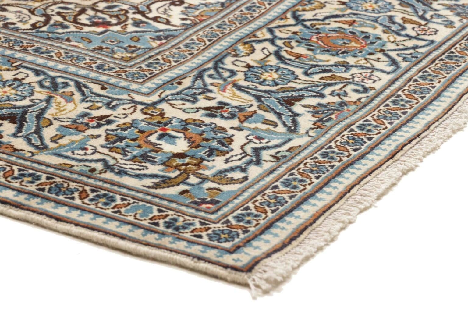 Hand-Knotted Wool Kashan Persian Rug, 200 × 305 cm – view 5
