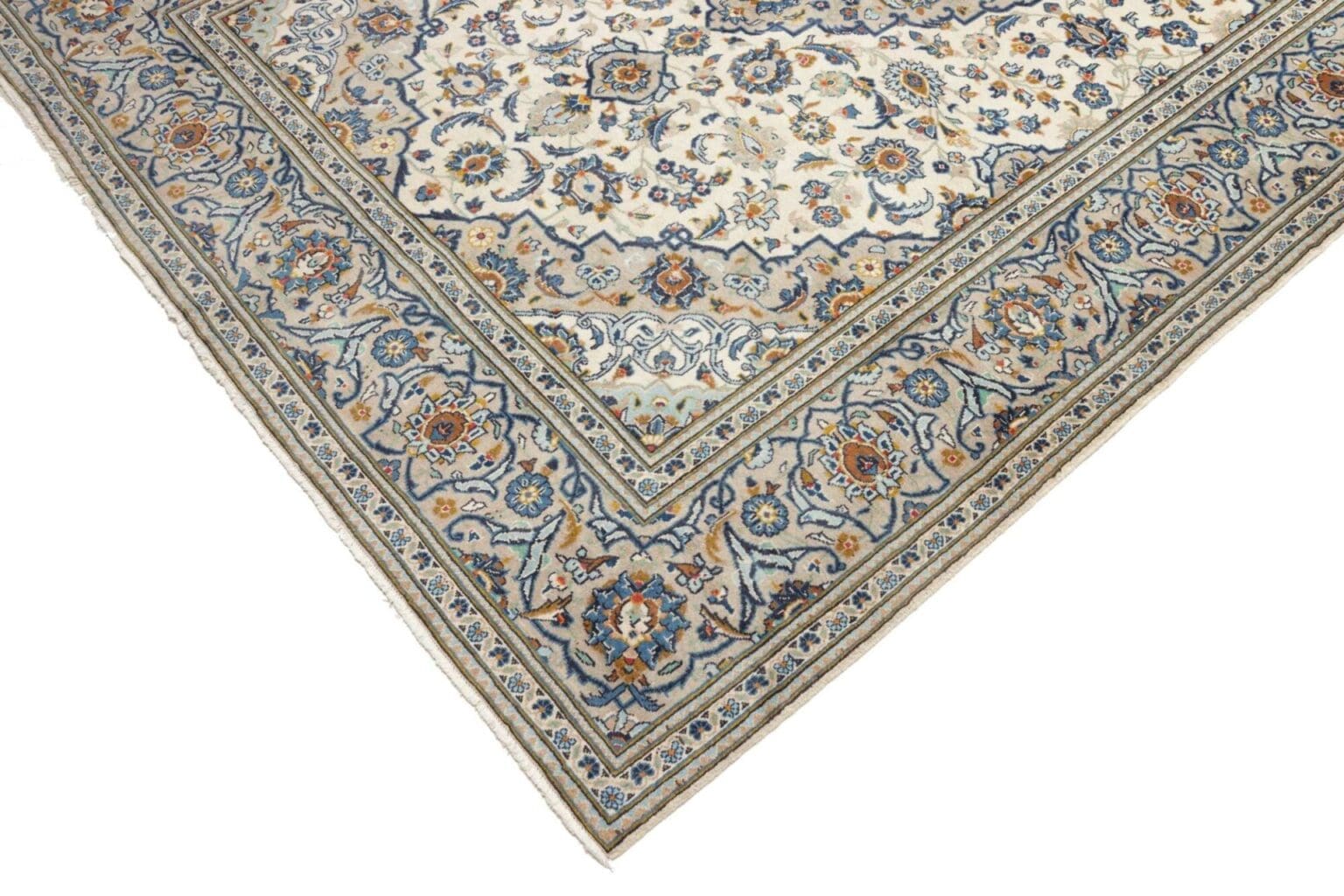 Hand-Knotted Wool Kashan Persian Rug, 197 × 307 cm – view 7