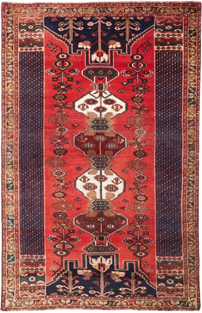 Shiraz Persian Rug — hand-knotted, 166 × 260 cm, Wool