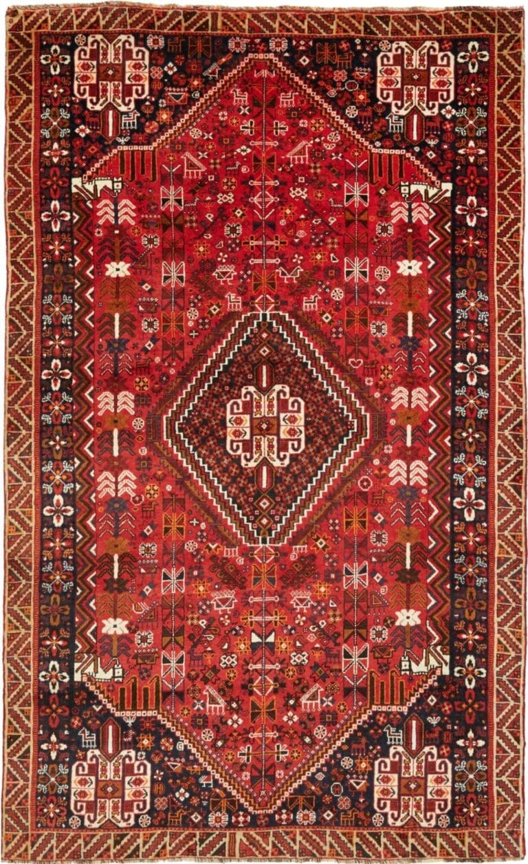 Qashqai Persian Rug — hand-knotted, 161 × 257 cm, Wool