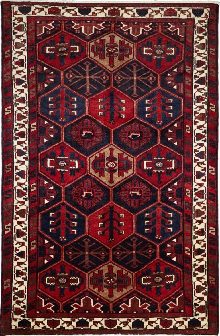 Hand-Knotted Wool Loribaft Persian Rug, 177 × 266 cm