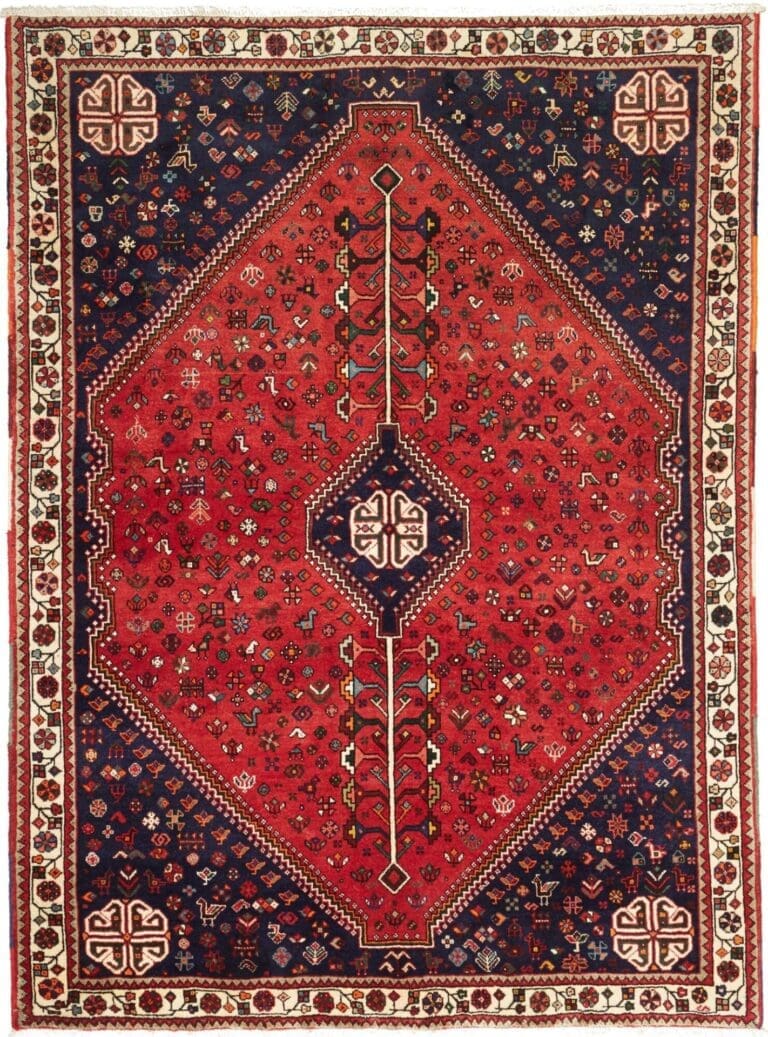Qashqai Persian Rug — hand-knotted, 165 × 220 cm, Wool