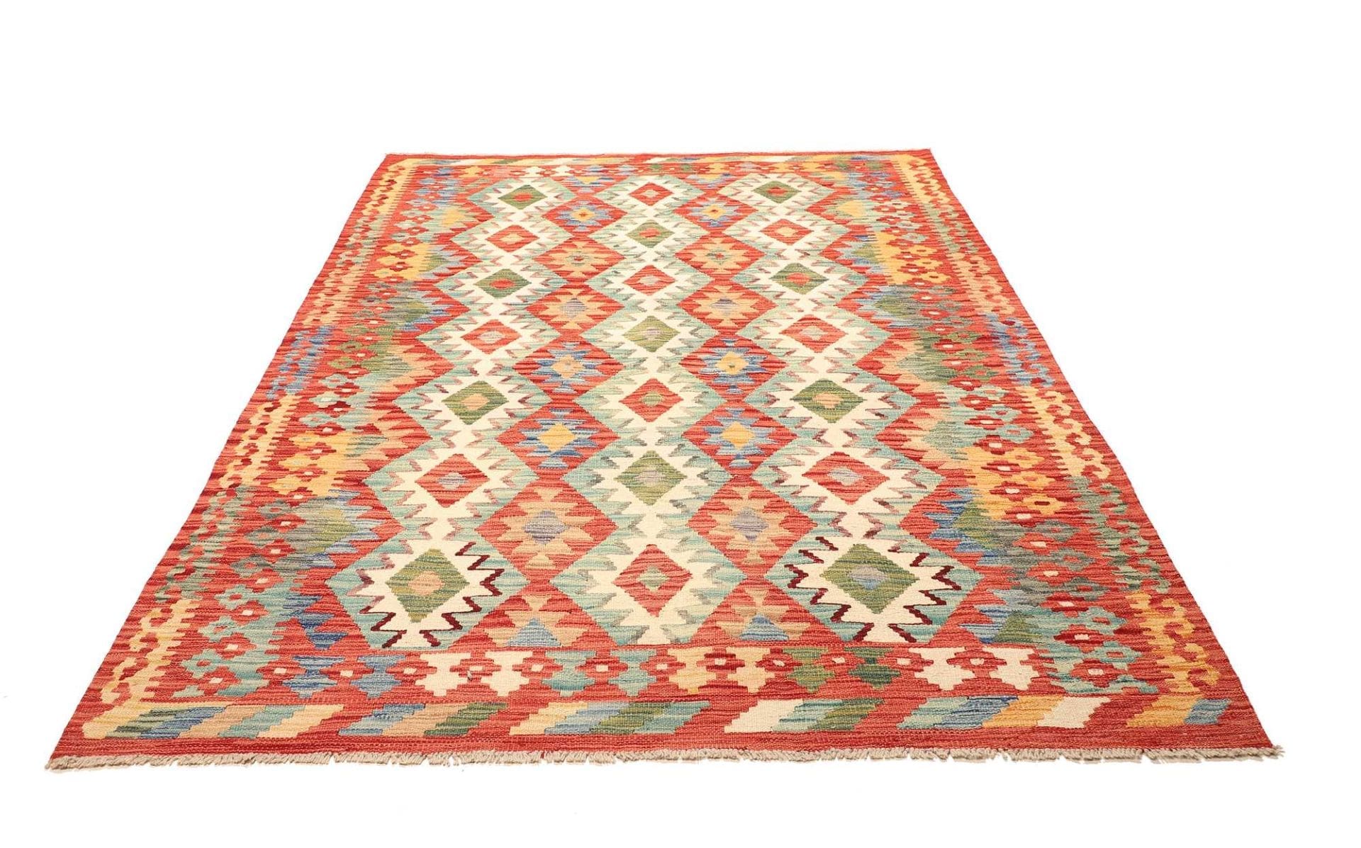 Kilim Pakistani Rug — hand-woven, 174 × 230 cm, Wool