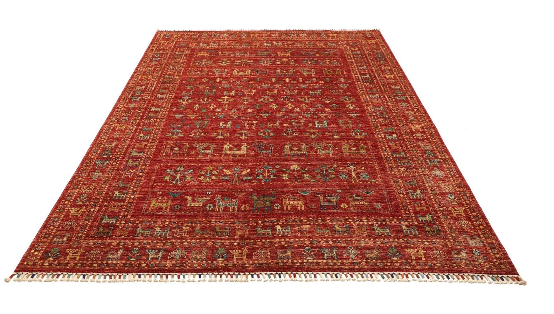Samarkand Pakistani Rug — hand-knotted, 176 × 236 cm, Wool