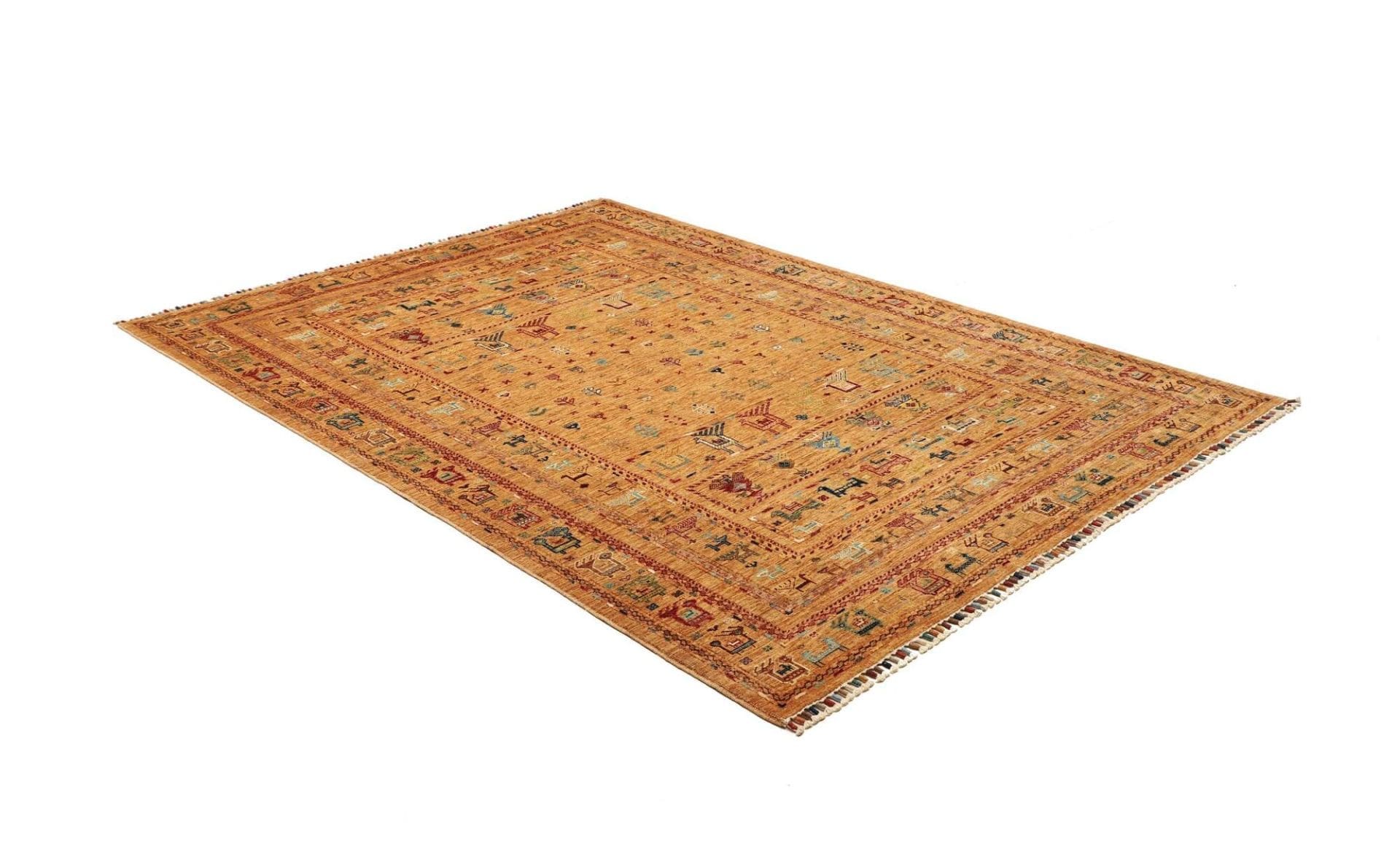Samarkand Pakistani Rug 176 × 242 cm, Wool, hand-knotted
