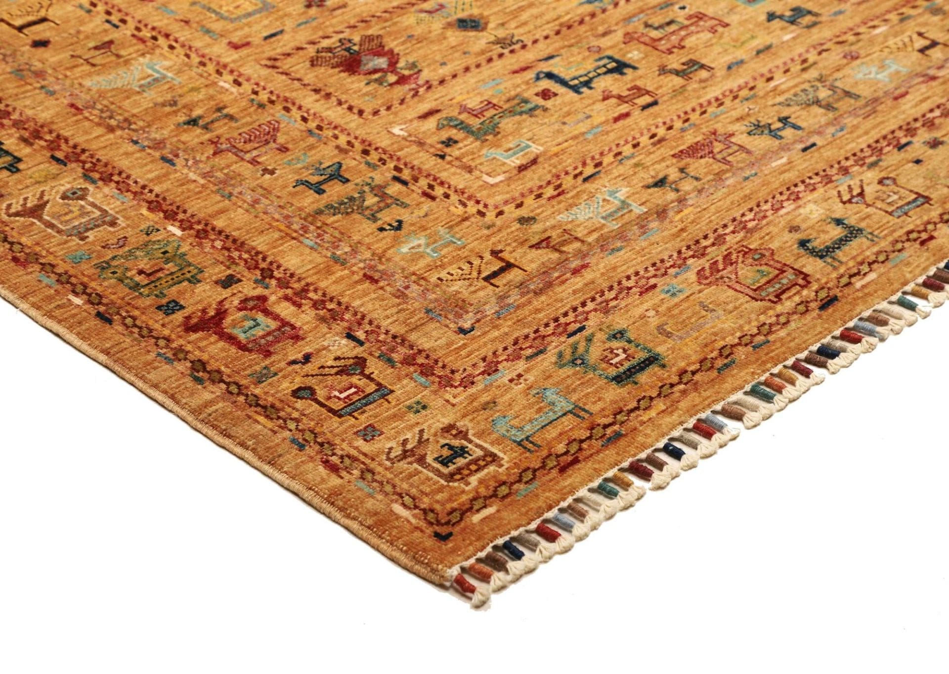 Samarkand Pakistani Rug 176 × 242 cm, Wool, hand-knotted