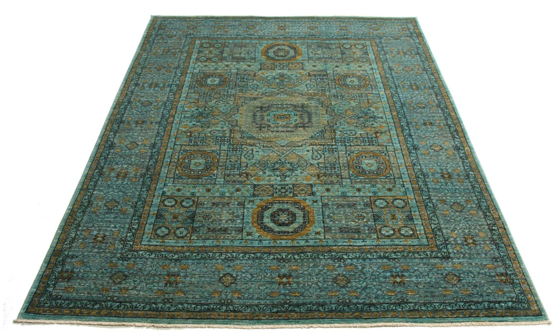 Mamluk Pakistani Rug — hand-knotted, 152 × 199 cm, Wool