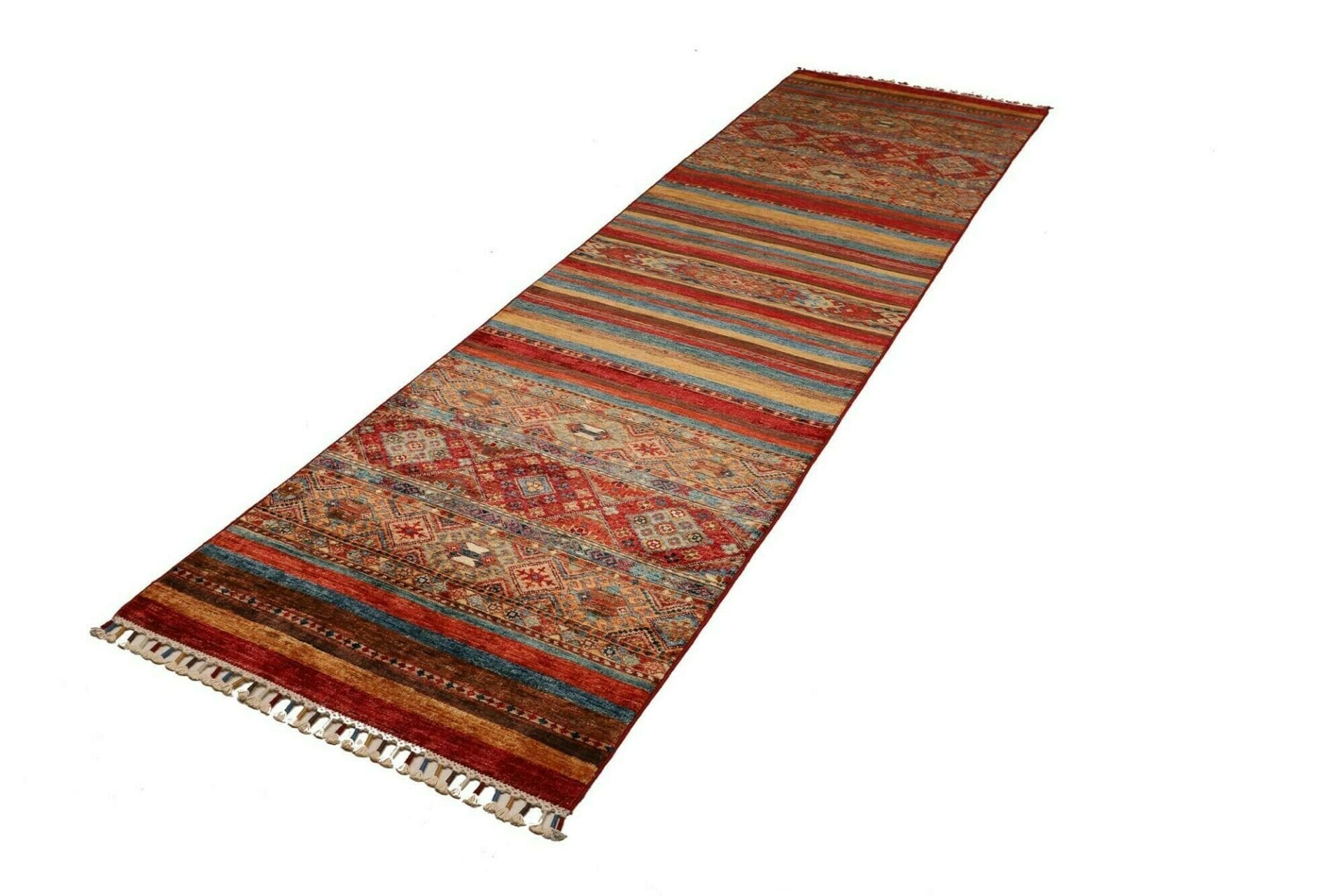 Samarkand Pakistani Rug — hand-knotted, 86 × 293 cm, Wool