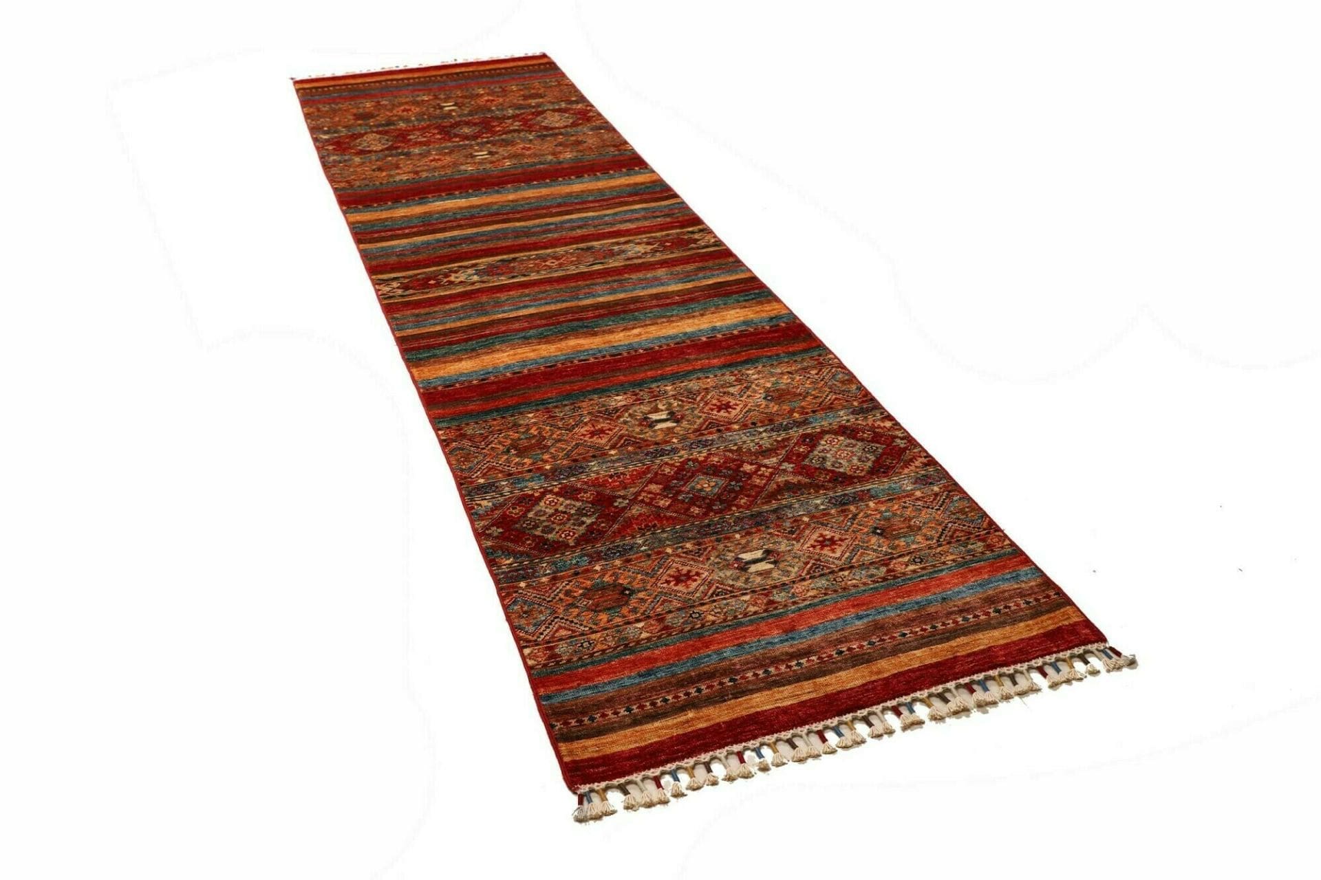 Samarkand Pakistani Rug — hand-knotted, 86 × 293 cm, Wool