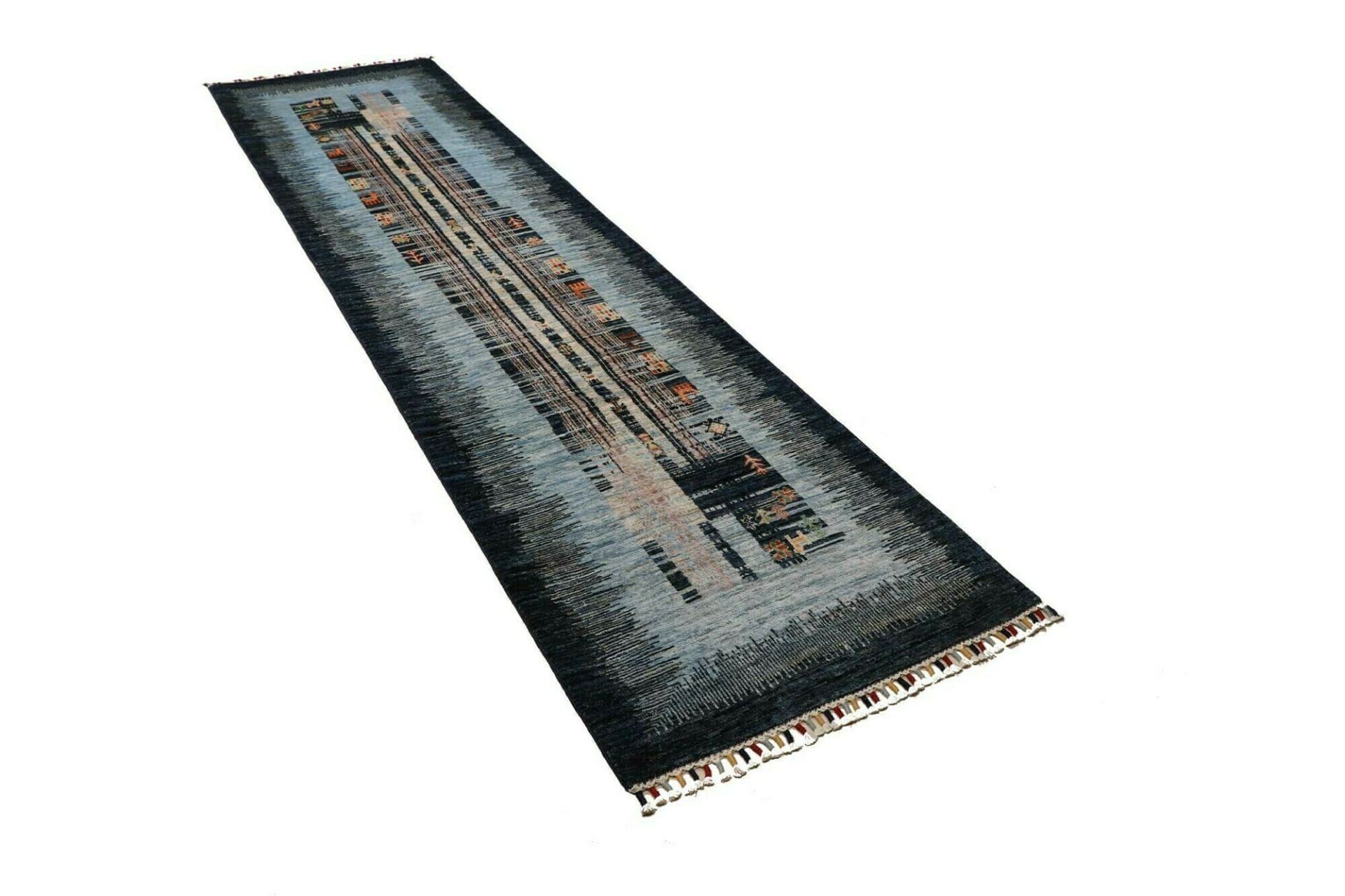 gabbeh-teppich-78-x-296cm-weiche-schurwolle-handgeknupft-2 Gabbeh Pakistani Rug 78 × 296 cm, Wool, hand-woven