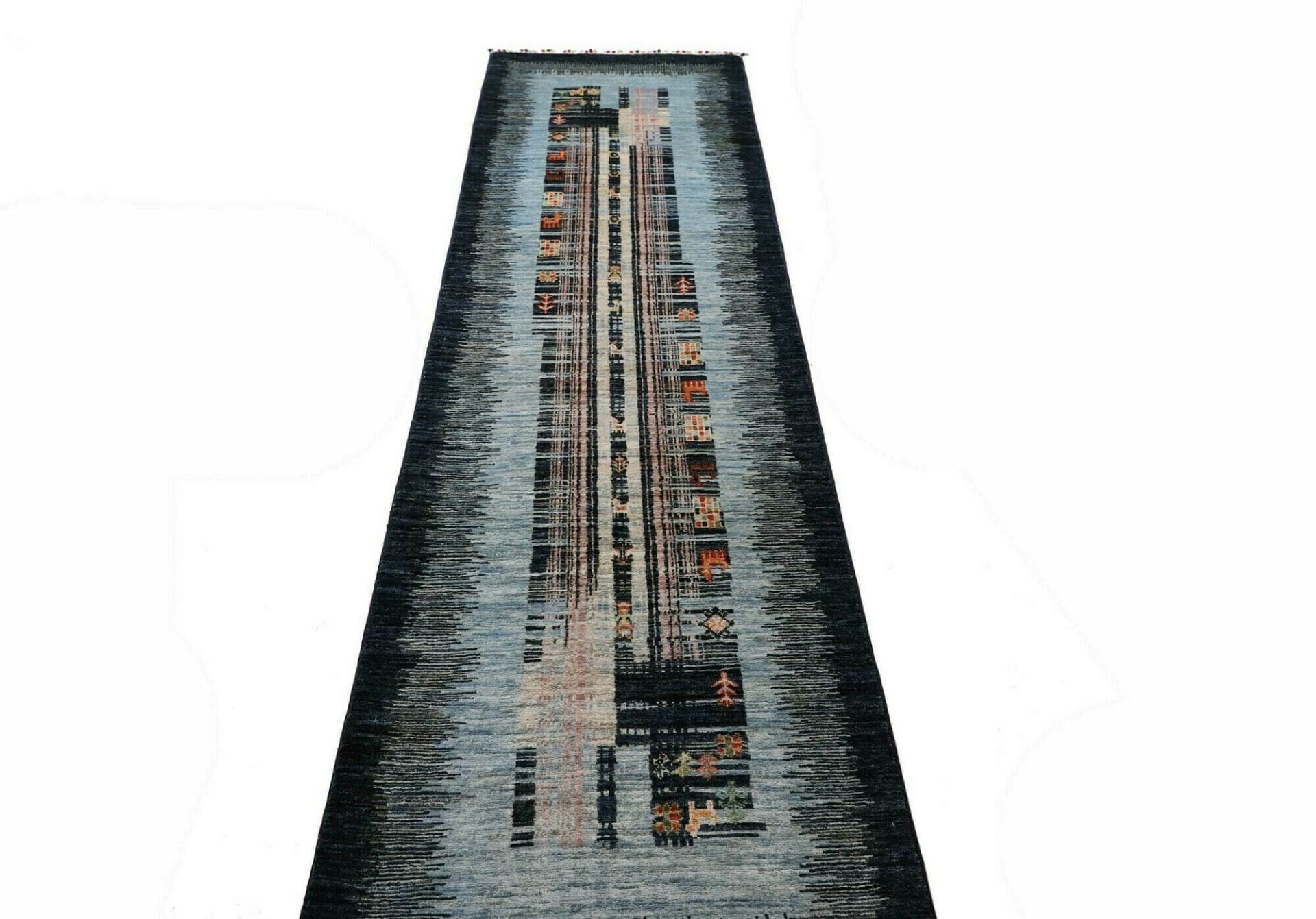 gabbeh-teppich-78-x-296cm-weiche-schurwolle-handgeknupft-3 Gabbeh Pakistani Rug 78 × 296 cm, Wool, hand-woven