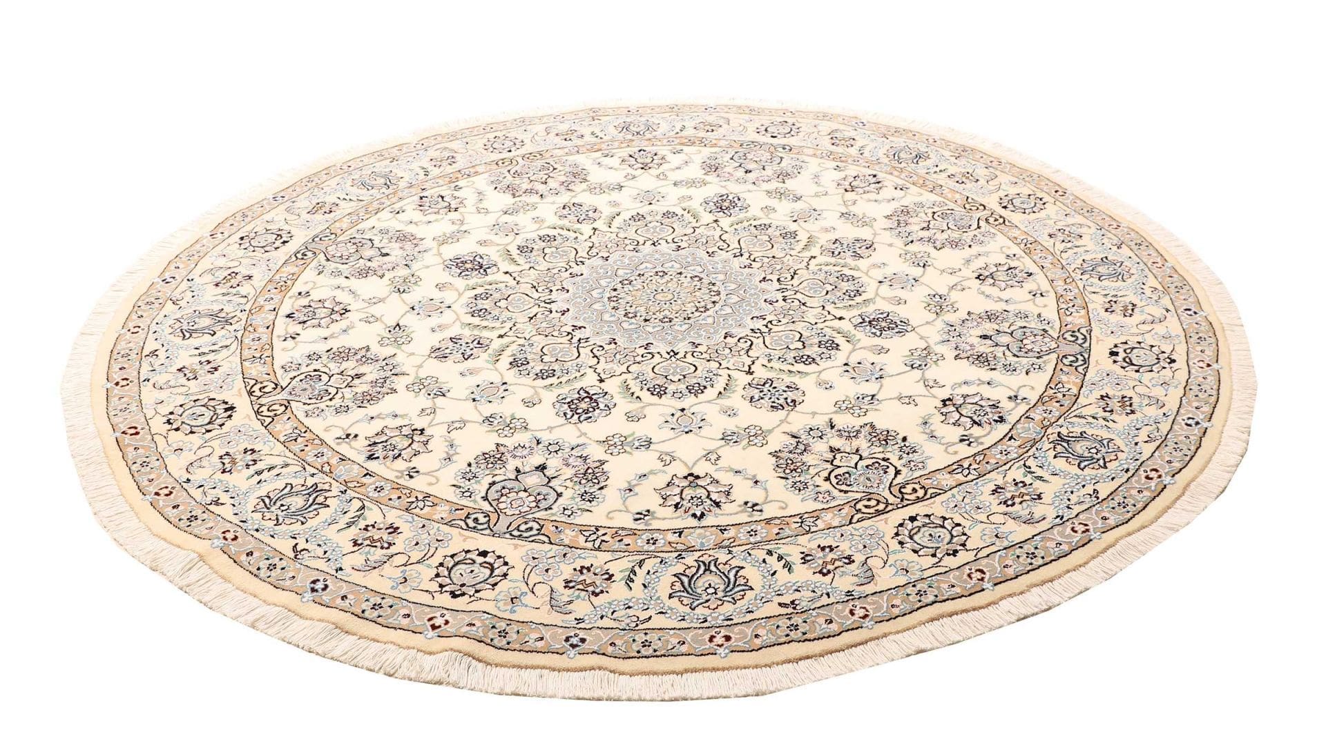 Nain Persian Rug — hand-knotted, 208 × 205 cm, Wool