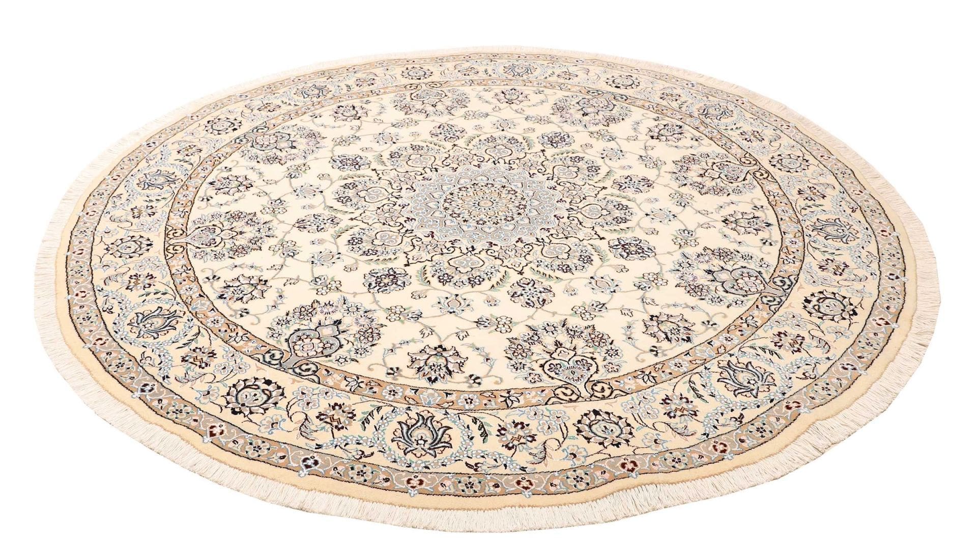 Nain Persian Rug — hand-knotted, 208 × 205 cm, Wool