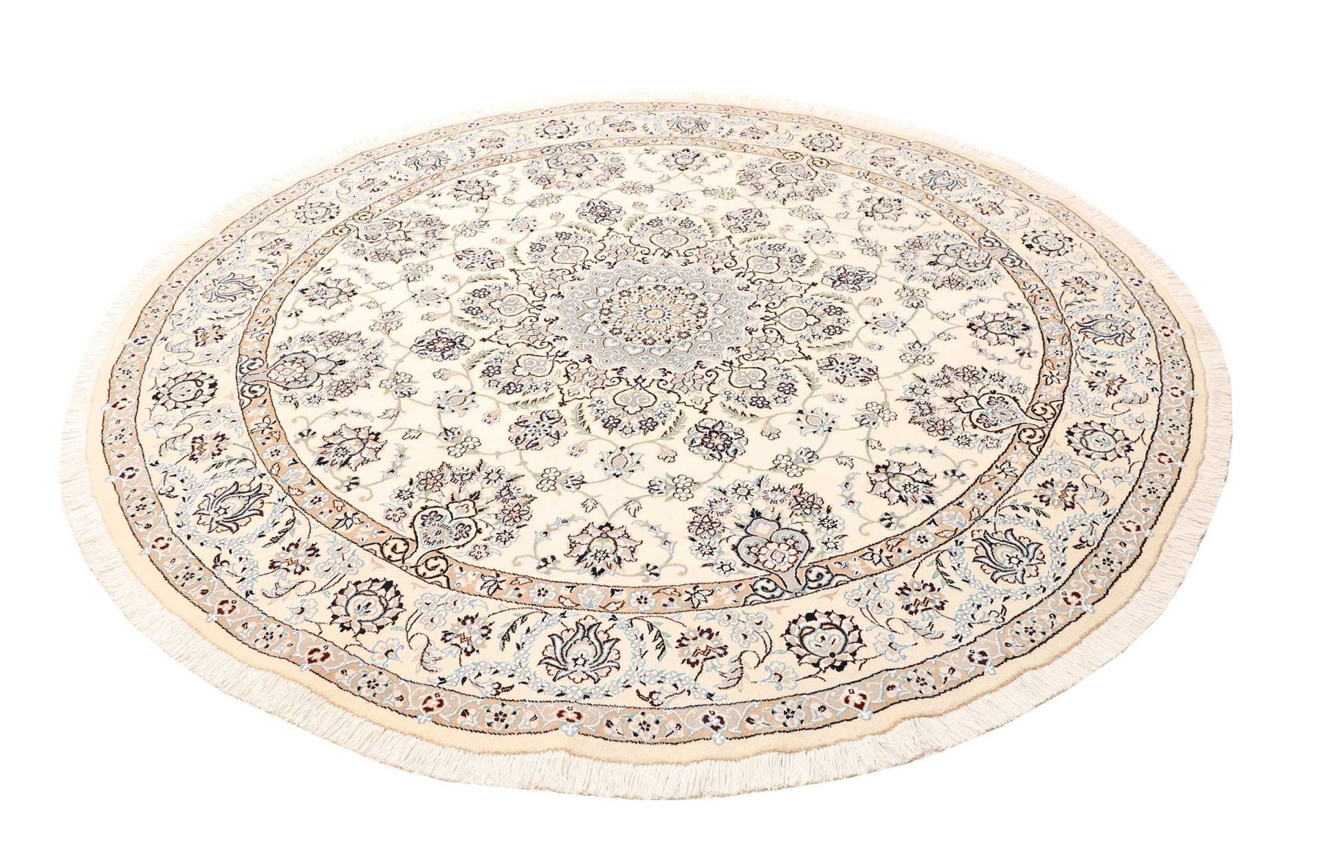Nain Persian Rug — hand-knotted, 208 × 205 cm, Wool