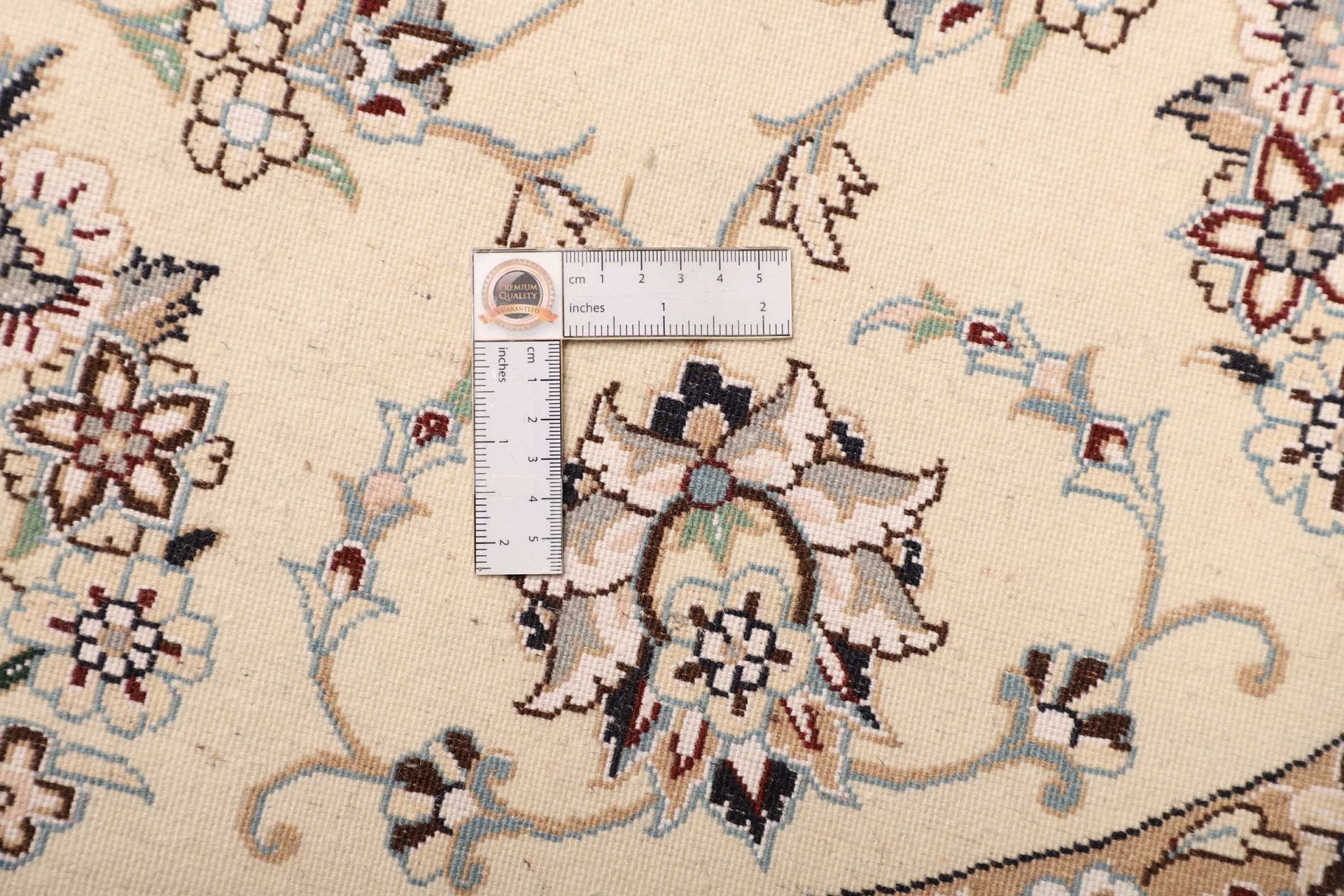 Nain Persian Rug — hand-knotted, 208 × 205 cm, Wool