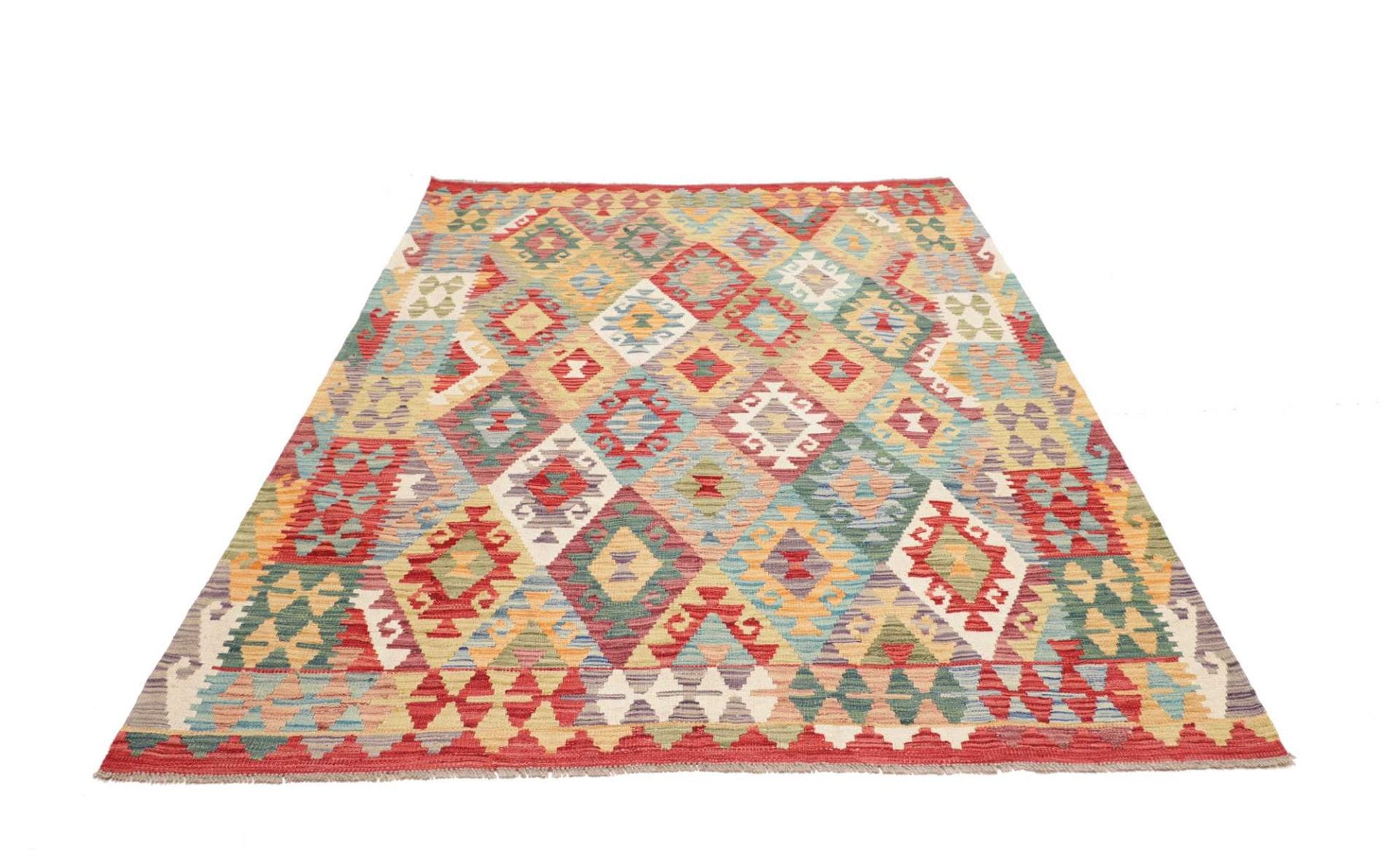 Kilim Pakistani Rug 175 × 222 cm, Wool, hand-woven