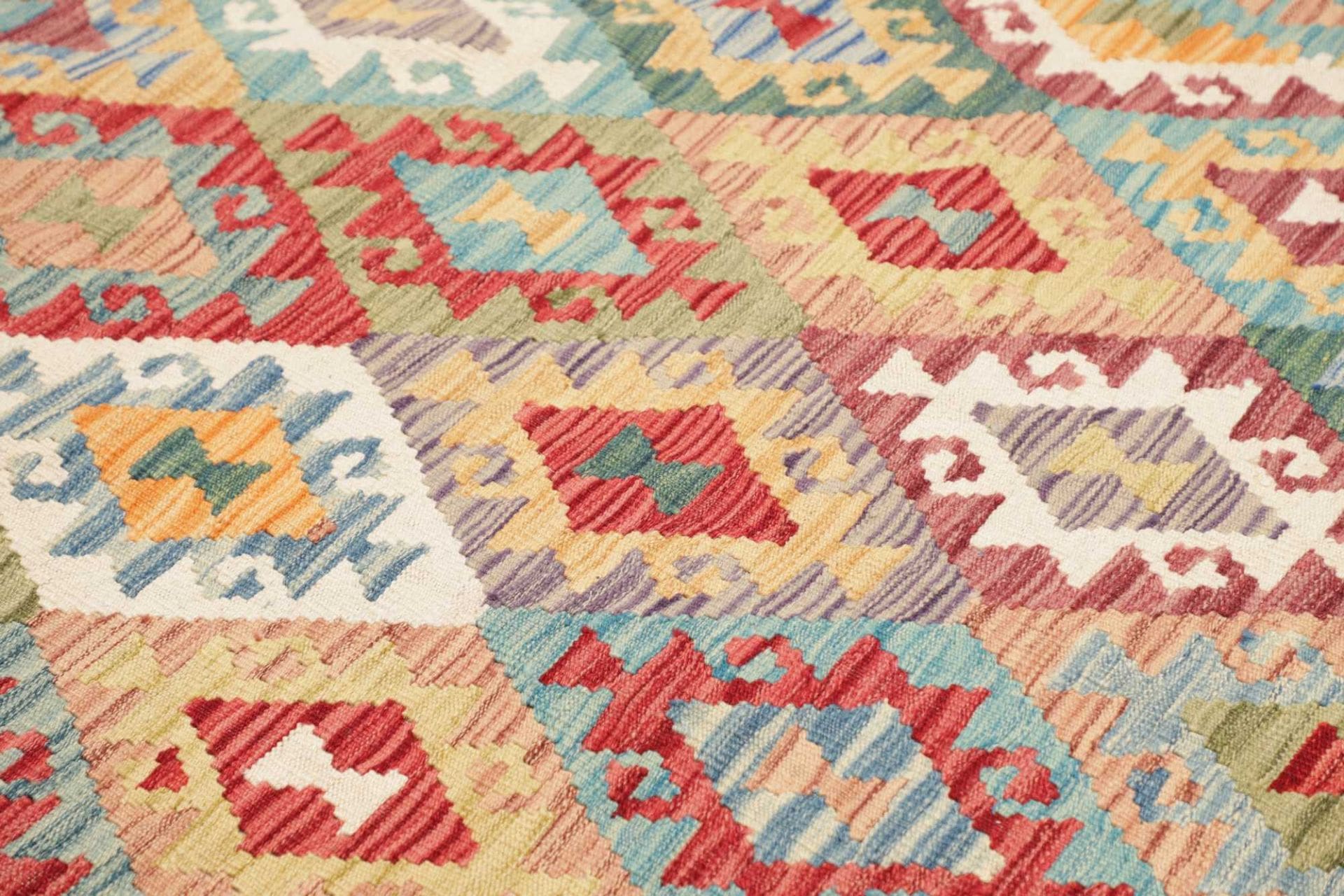 Kilim Pakistani Rug 175 × 222 cm, Wool, hand-woven