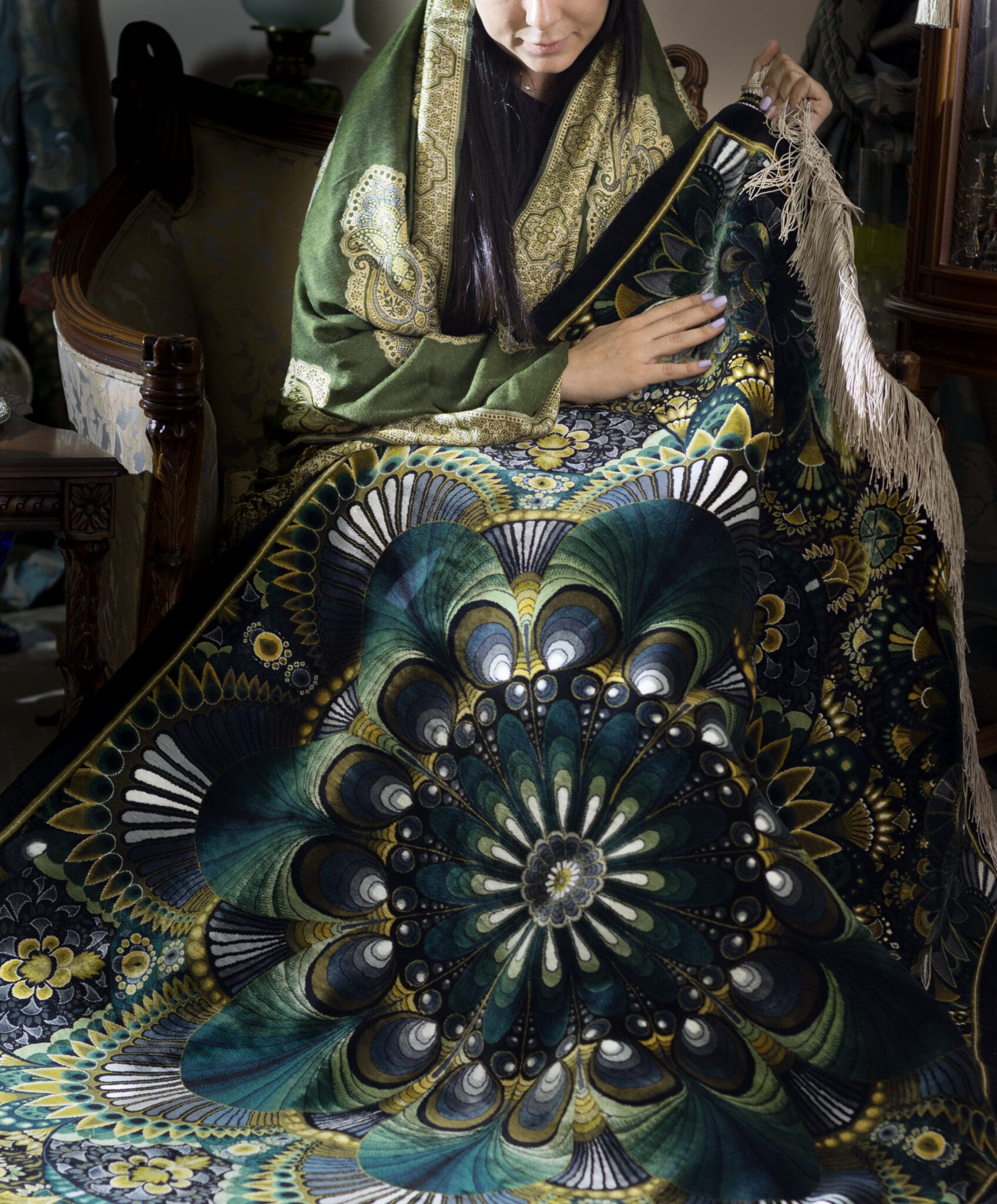 Erami Carpet — Qom silk rug