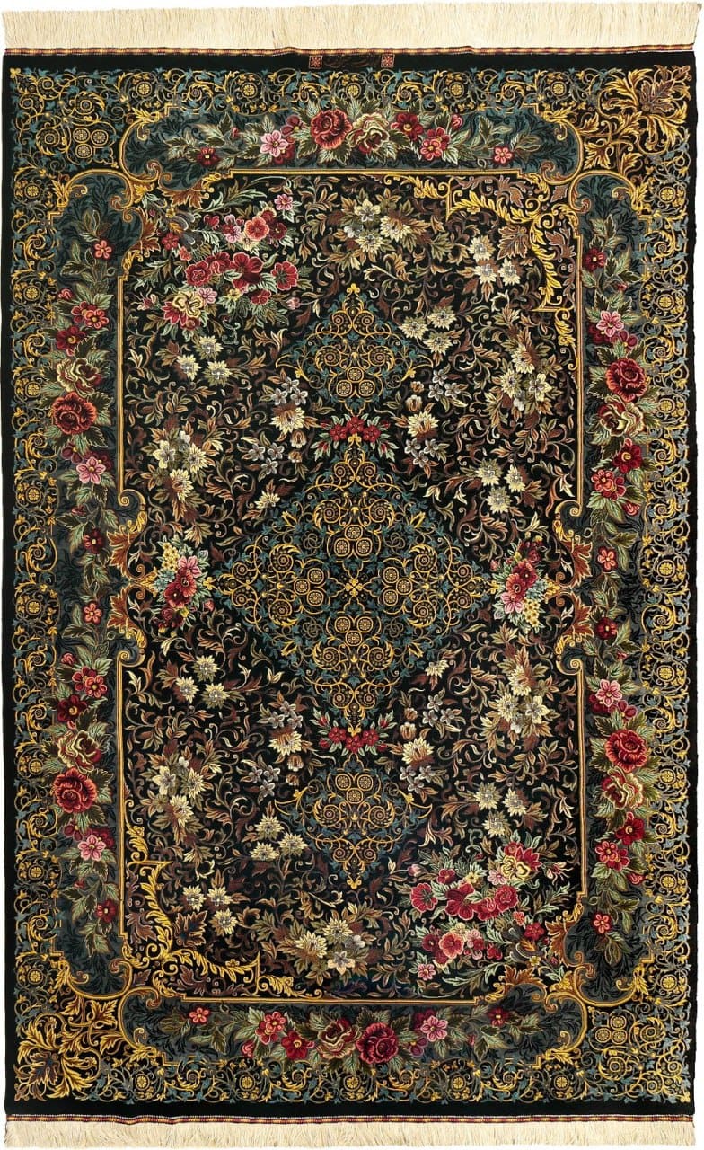 Erami Carpet — Qom silk rug