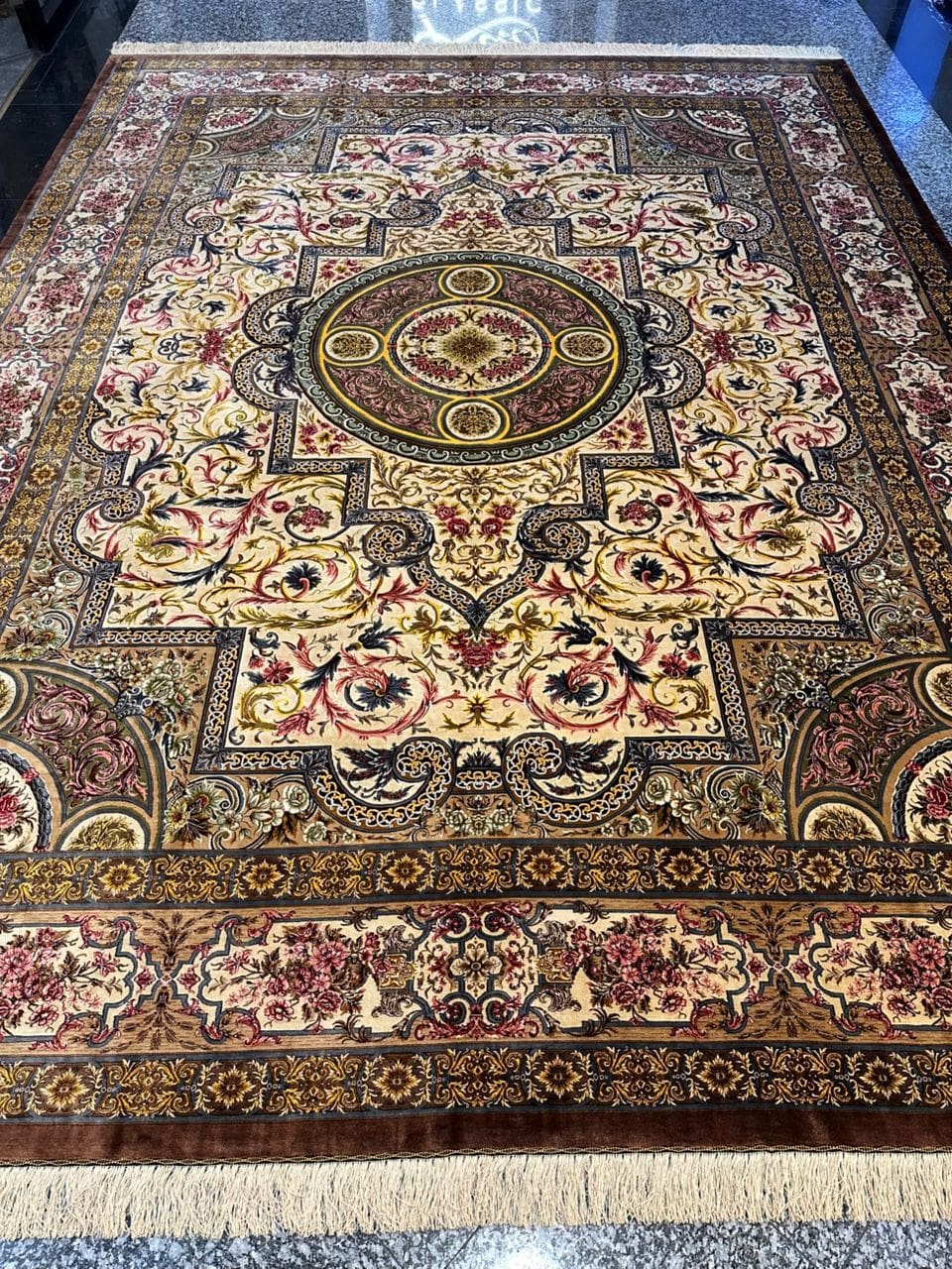 Erami Carpet — Qom silk rug