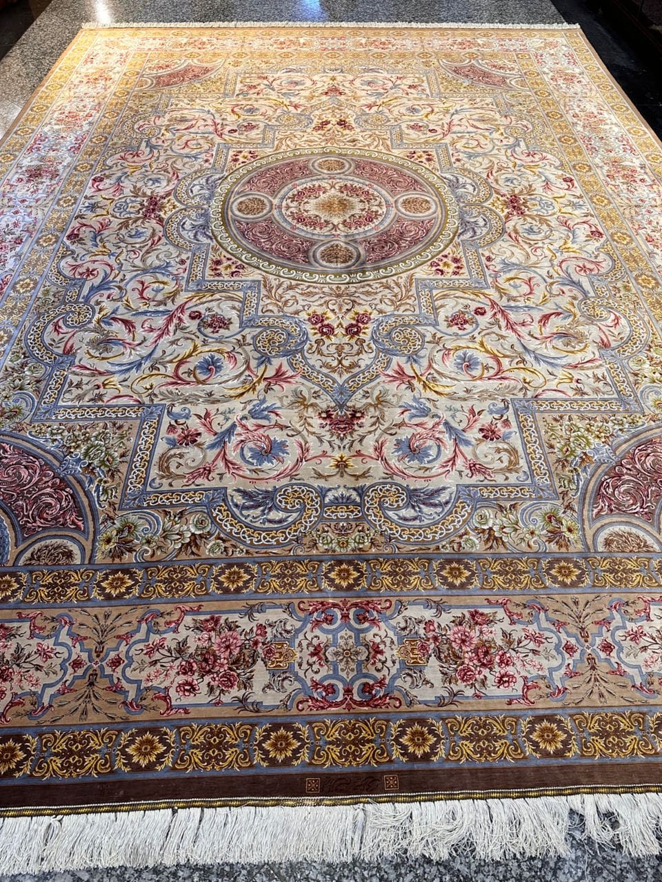 Erami Carpet — Qom silk rug