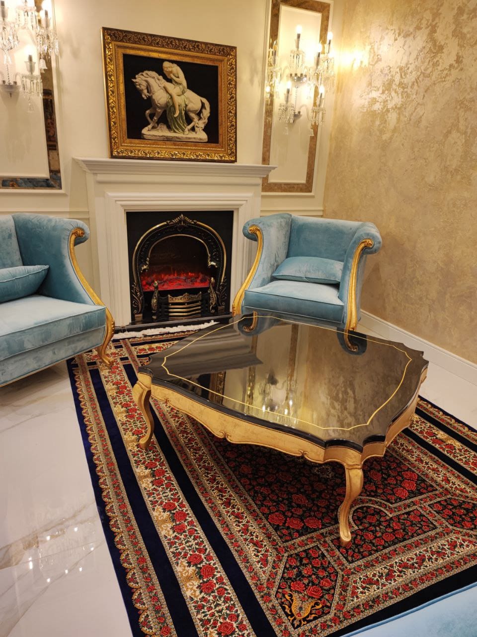Rahmani Rose Carpet rug