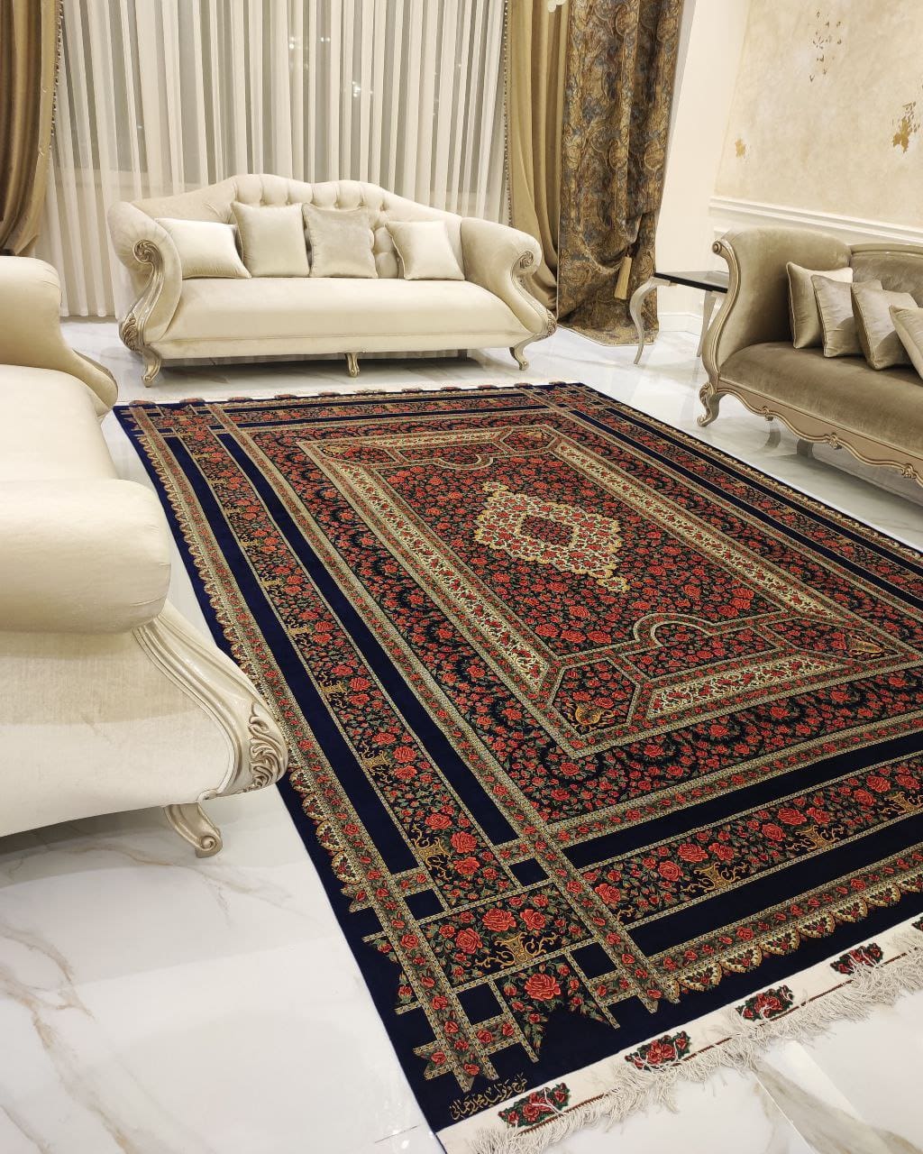 Rahmani Rose Carpet rug