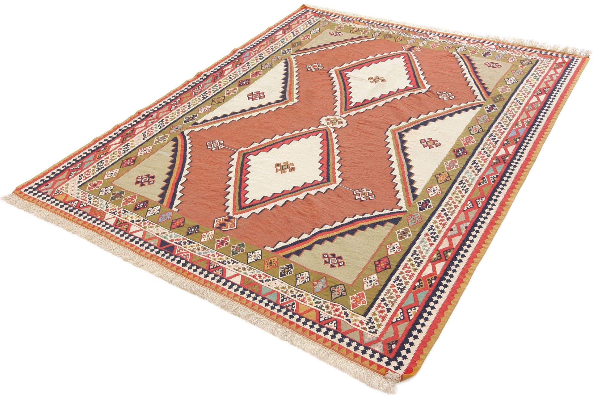 iran-kelim-183-x-285-cm-schurwolle-handgewebt-rustikal-1 Kilim Persian Rug 183 × 285 cm, Wool, hand-woven