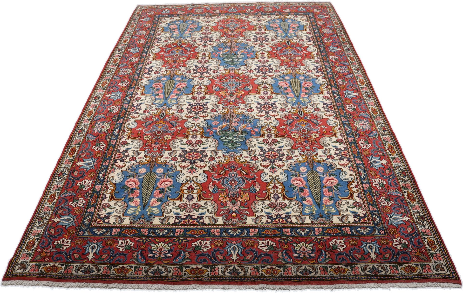 Bakhtiari Persian Rug — hand-knotted, 208 × 325 cm, Wool