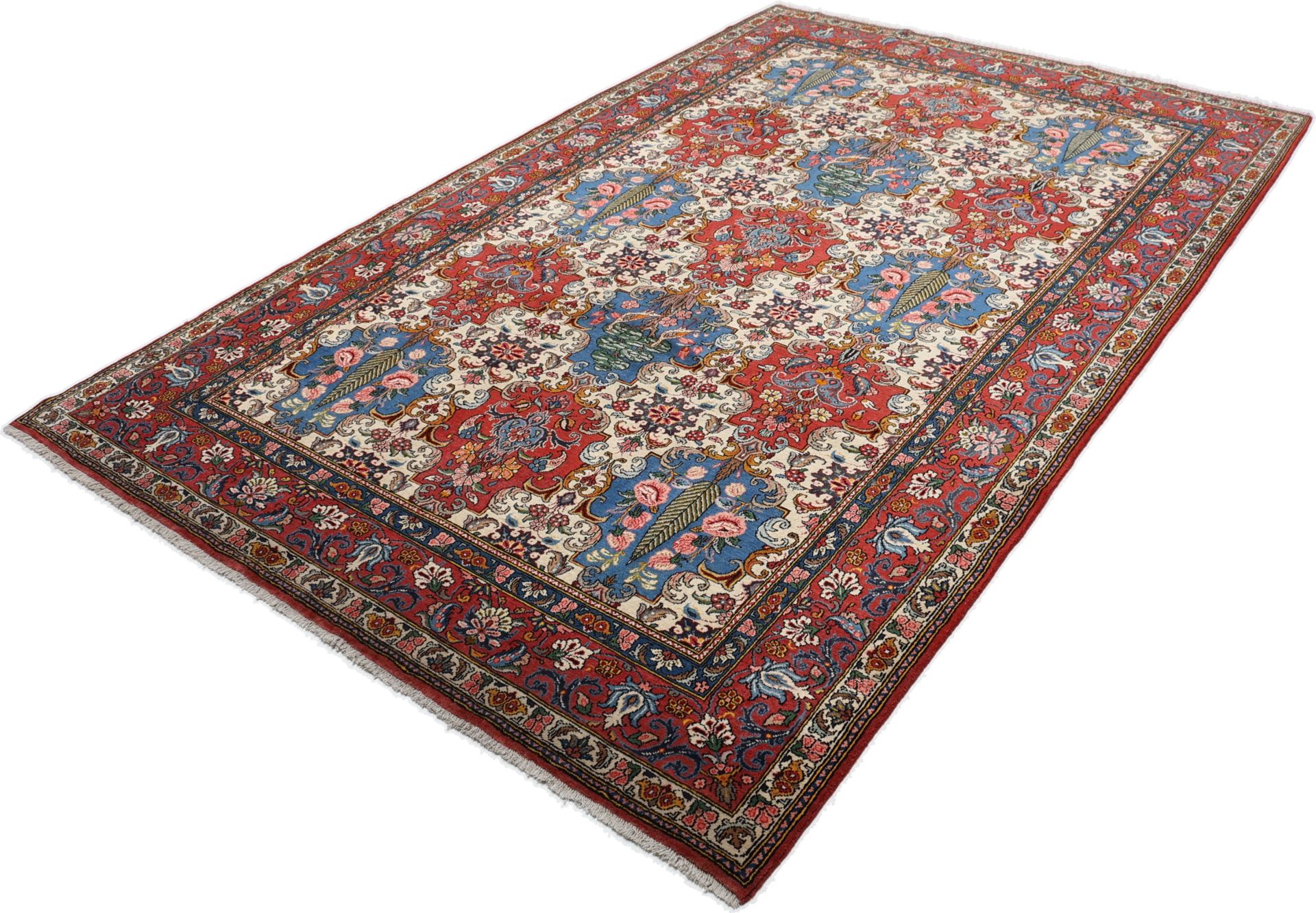 Bakhtiari Persian Rug — hand-knotted, 208 × 325 cm, Wool