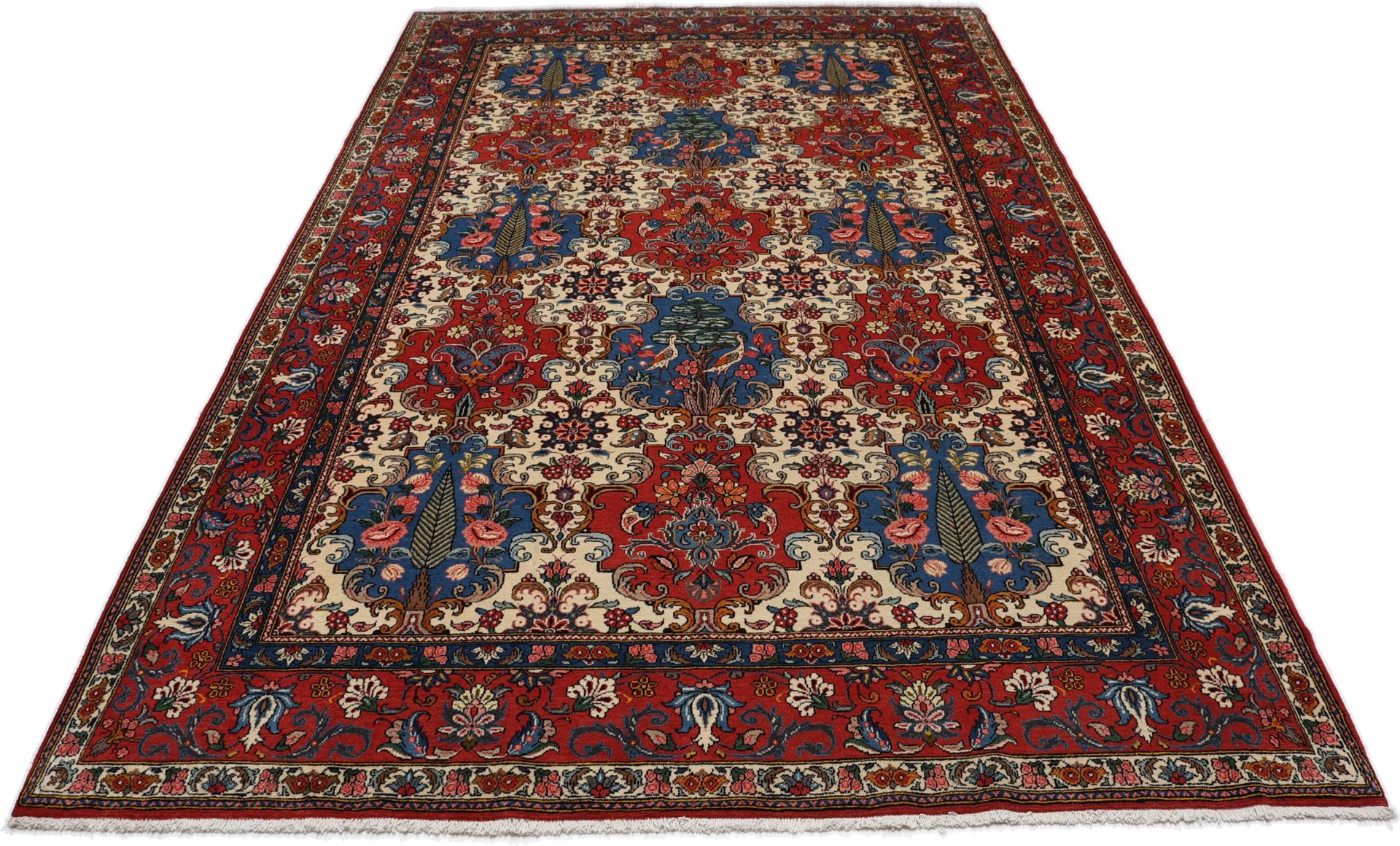 Bakhtiari Persian Rug — hand-knotted, 208 × 325 cm, Wool