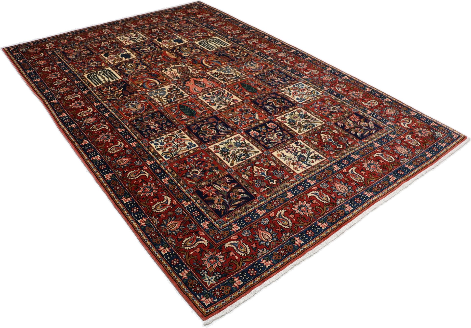 Bakhtiari Persian Rug — hand-knotted, 202 × 300 cm, Wool